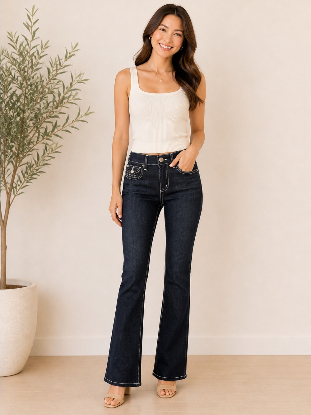 True Religion Becca Denim Jeans Mid Rise Bootcut